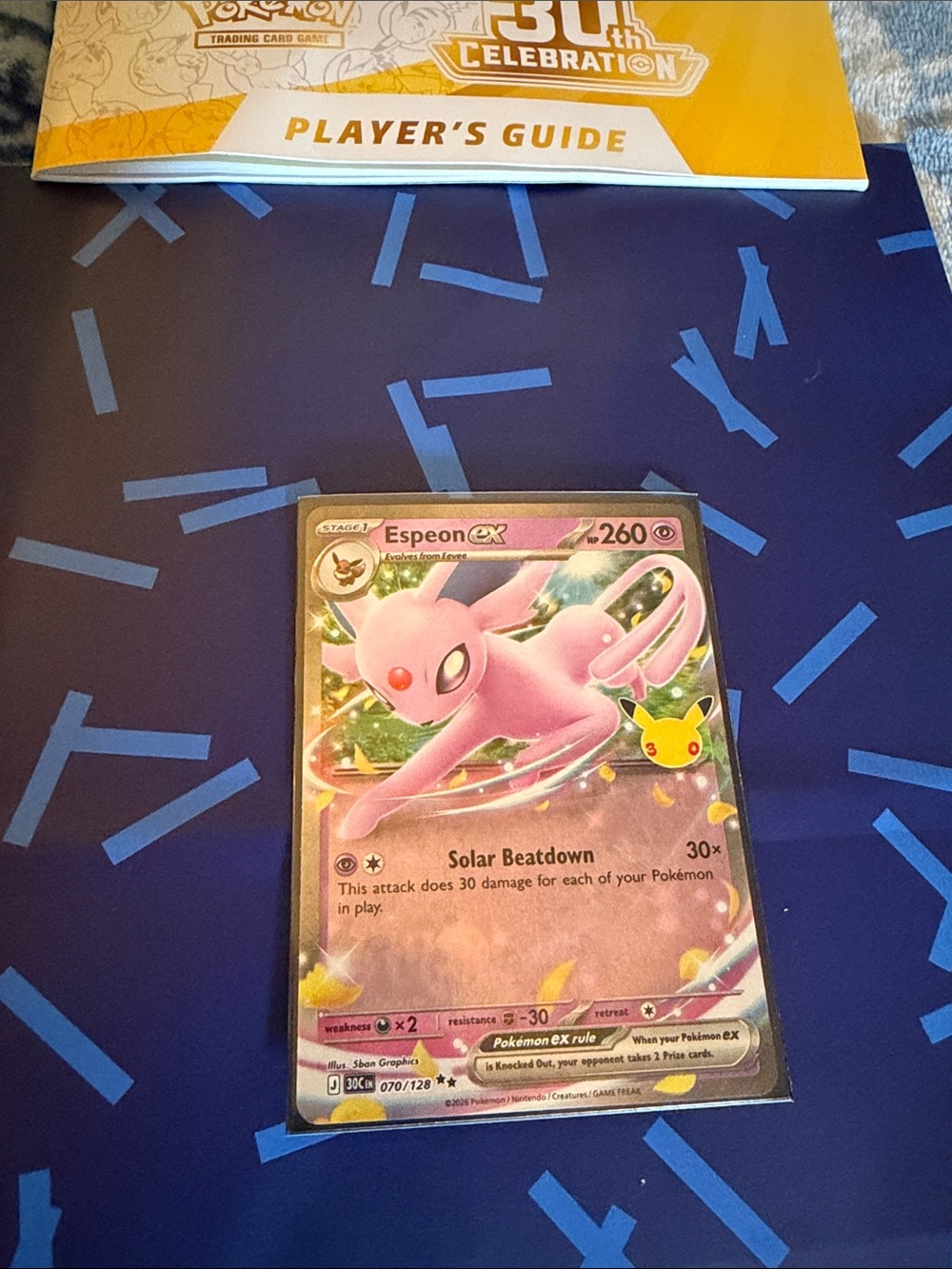 Espeon ex Pink Trading Card – Collectible Deck Card